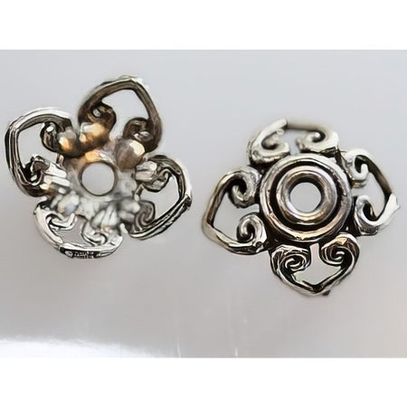 Perlenkappe Cuore 22mm 2 Stück