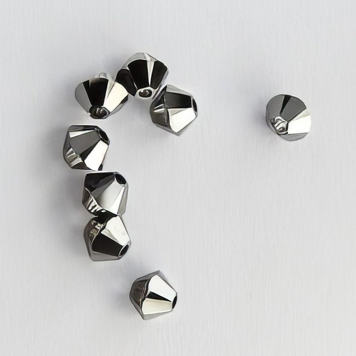 Swarovski Bicone 5328 crystal silver night 4mm 48 Stk