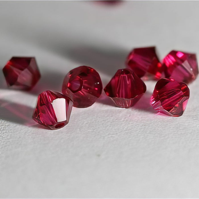Swarovski Bicone rubi 4mm 48 Stk