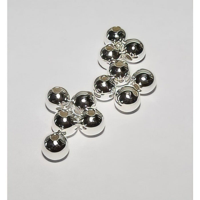 Silber-Perlen nahtlos 5mm 925 echt 10 Stück