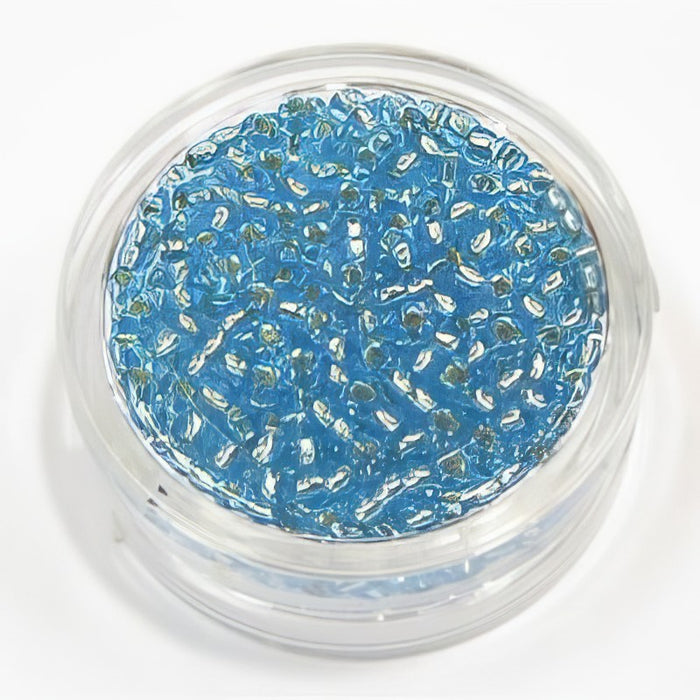 Rocailles Japan aqua blau silverline trans.2.5mm 8gr