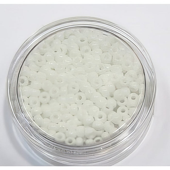 Rocailles Japan opak weiss 3mm 18gr
