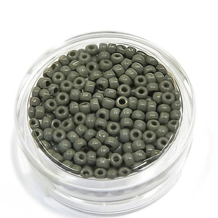 Rocailles Japan opak grau 3mm 8gr