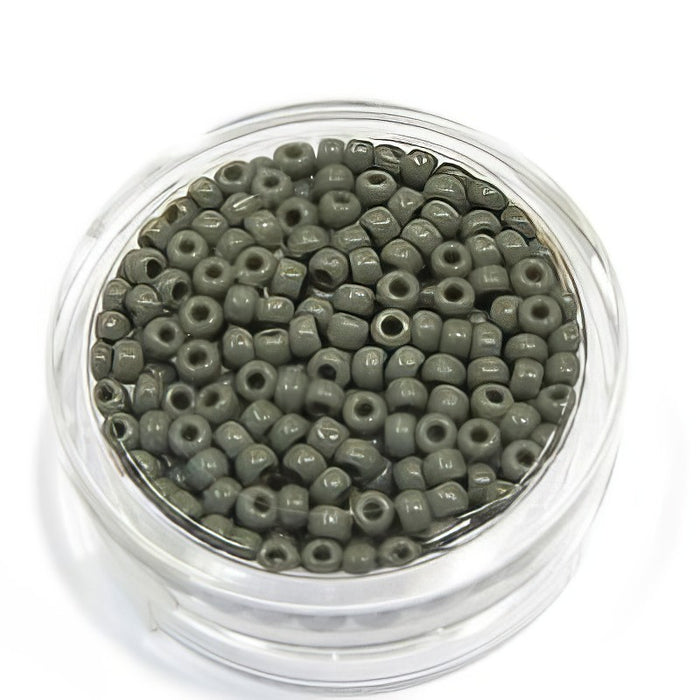 Rocailles Japan opak grau 3mm 8gr