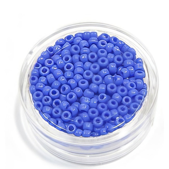 Rocailles Japan opak blau 3mm 8gr
