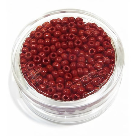 Rocailles Japan opak dunkel rot 3mm 18gr