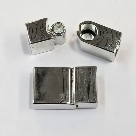 Magnetverschluss Quader 21.5x13mm platinfarben 1 Stück