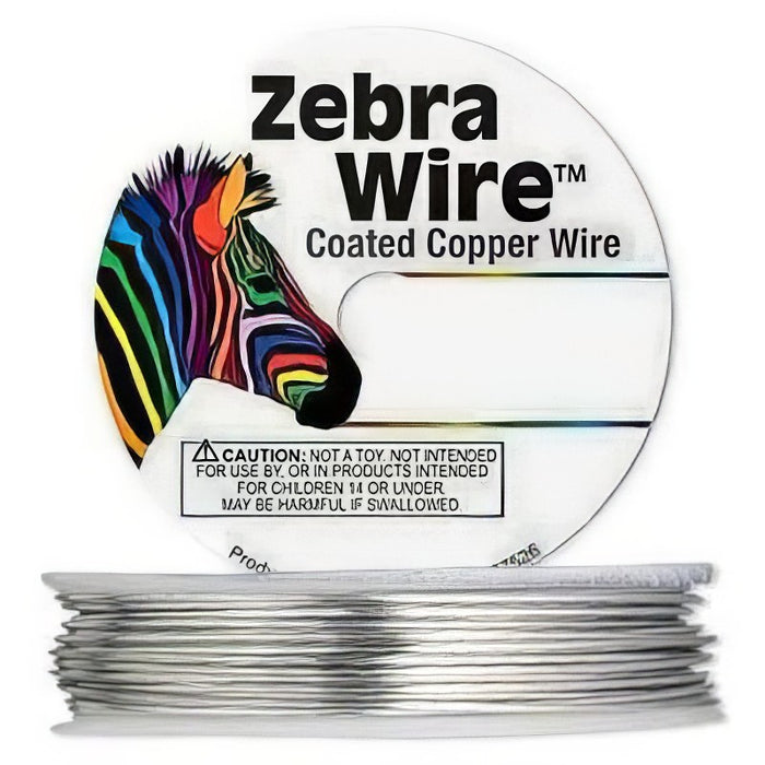 Draht Spule Zebra silberfarben 14 GA=1.62mm 4m