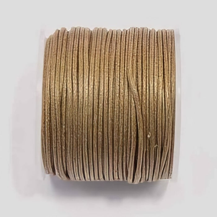 Baumwolle gewachst rehbraun 1-1.5mm 25m