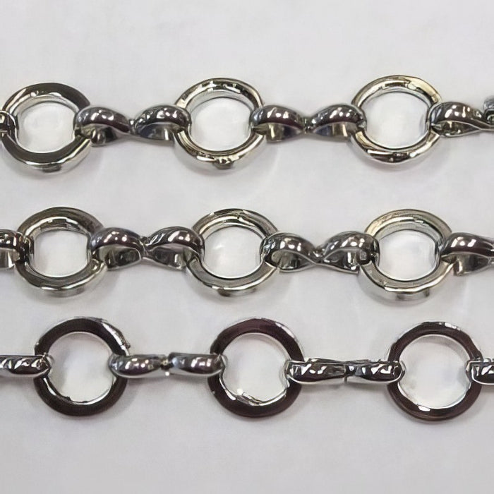 Gliederkette Muki platinfarben 6mm 1m