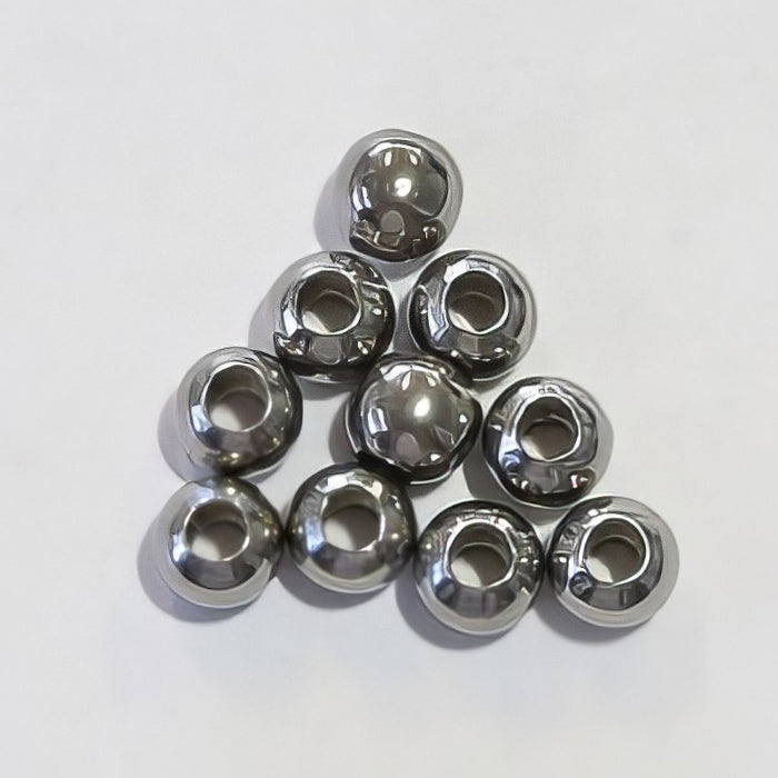 Metallperlen Edelstahl 6mm 100Stk.