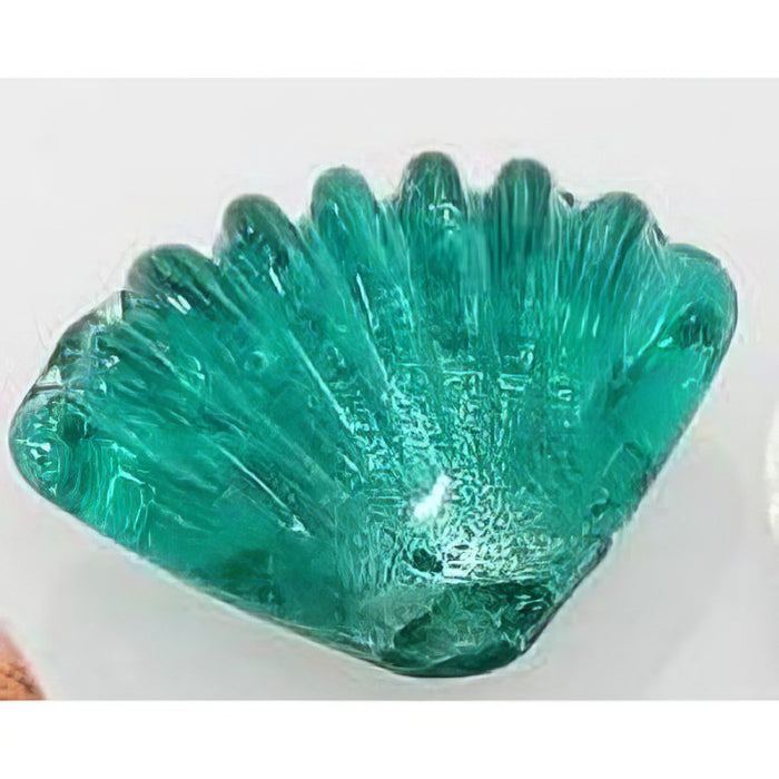 Muschel Glas div Farben silberfolie 20x26mm 1Stück