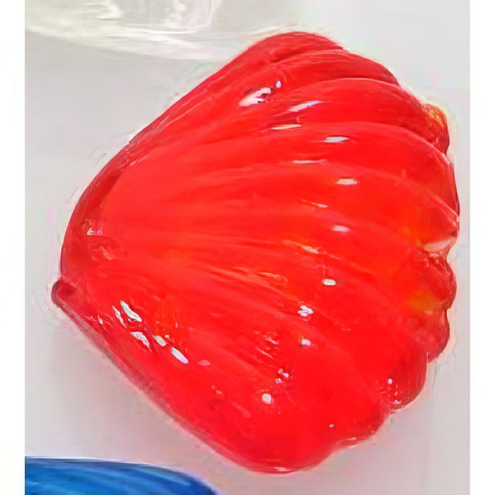 Muschel Glas div Farben silberfolie 20x26mm 1Stück