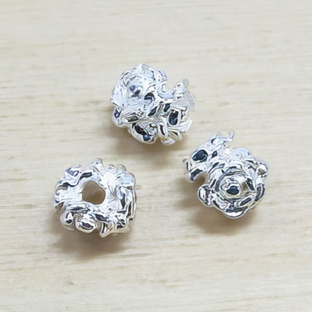 Rösliperle 925 Silber 5.5x4.6mm 1 Stück