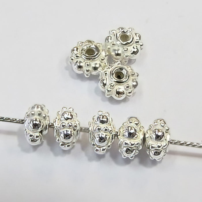Barbara hell mini 925 Silber Perle 5x3mm 5 St
