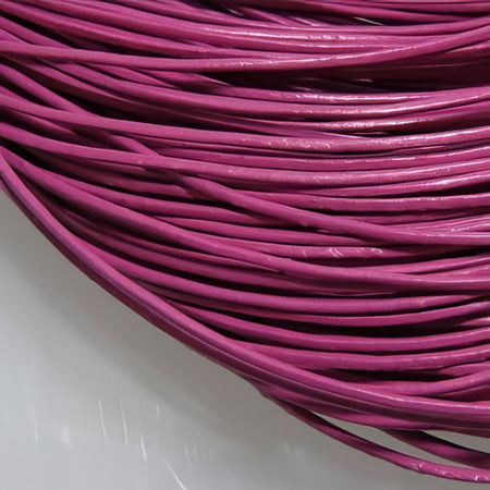 Leder Strang pink 1 mm/ 2m