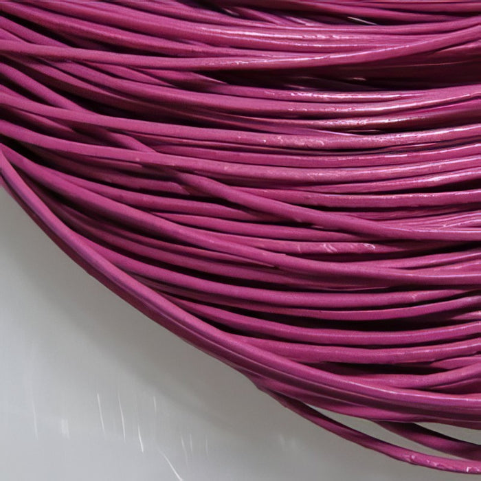 Leder Strang pink 1 mm/ 2m