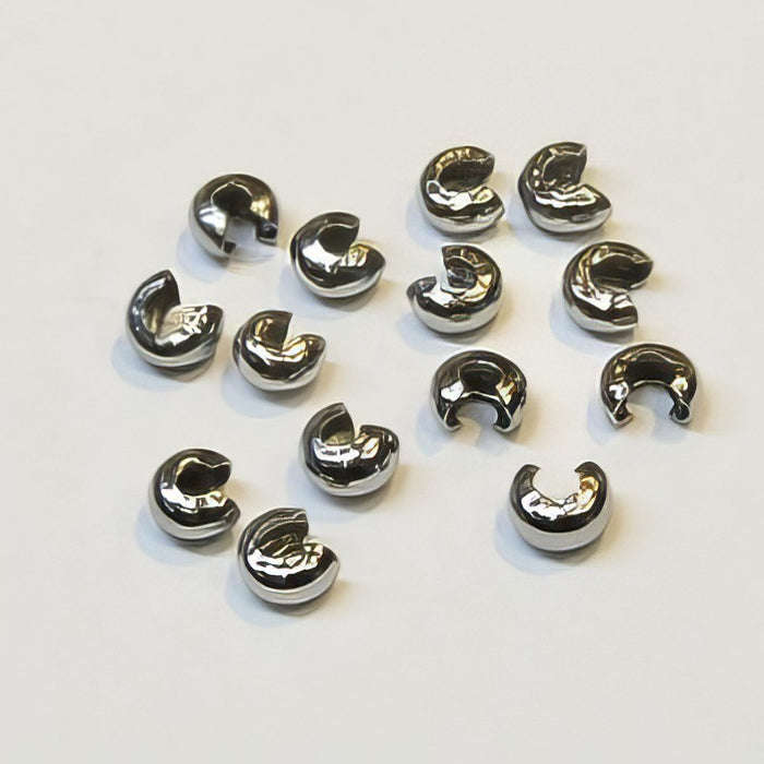 Stülpperle 4mm Edelstahl 100