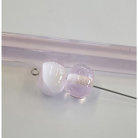 XL Moretti Glasstäbe transparent rosa 1KILO