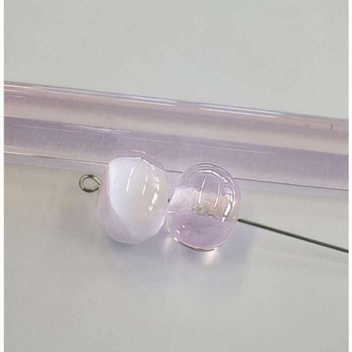 XL Moretti Glasstäbe transparent rosa 1KILO