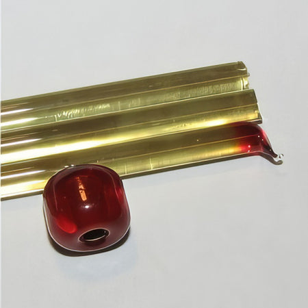 XL Moretti Glasstäbe transparent rot 1 KILO 1m Effetre Murano