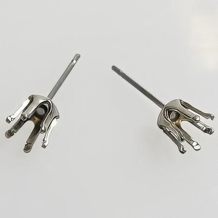 Ohrstecker easy Schnapp Edelstahl für 5mm 2 stück