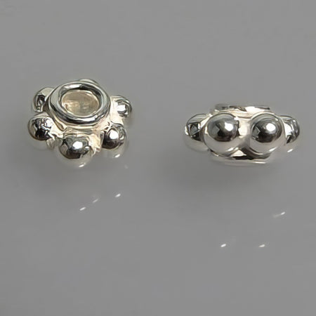 Gänseblümchen gross Perle 925 silber 1 Stück