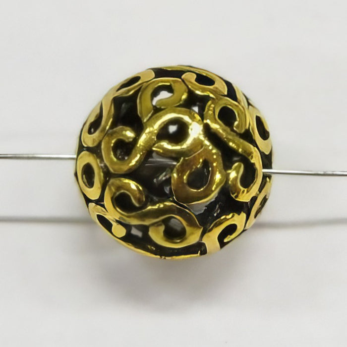 Perle Achter goldf. 19mm 1 Stück