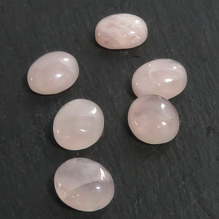 Rosenquarz oval 12x10mm