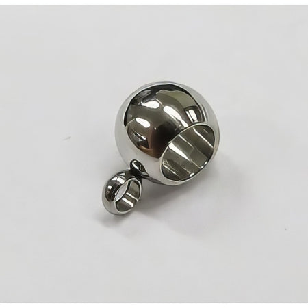 Lux Edelstahlperle mit Oese 6.5x9mm 1 Stück