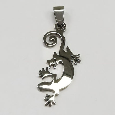 Anhänger Geko Edelstahl 36x17.5mm 1 Stück