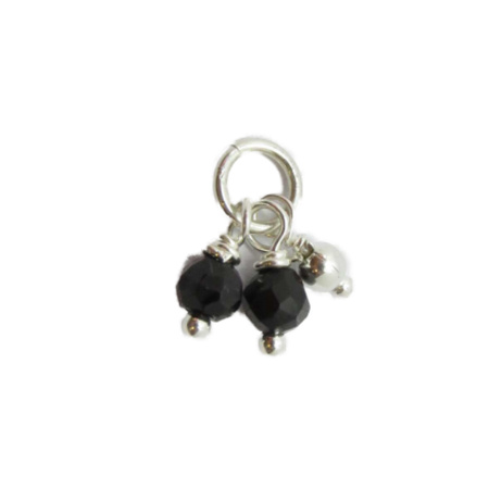 Anhänger Charm mit Onyx L12mm Silber 925 1 Stk.