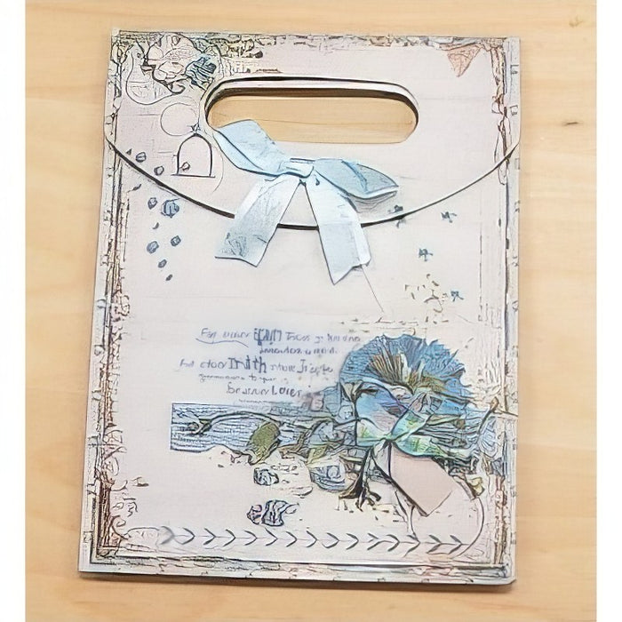 Sac en papier lavande / myosotis 1 pièce