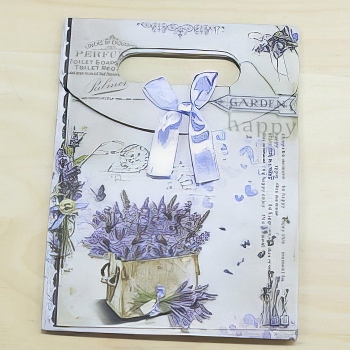 Sac en papier lavande / myosotis 1 pièce