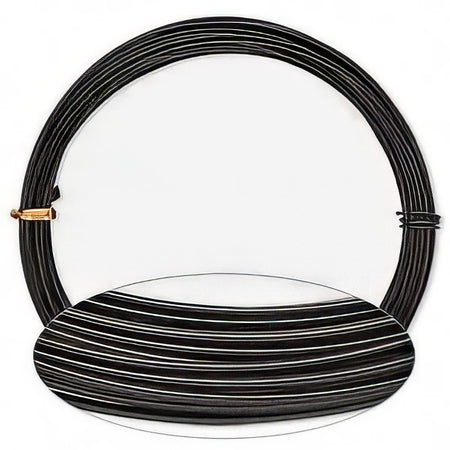 Aluminium Draht für Wireworking 15m schwarz 22 Ga 0.64 mm Ø