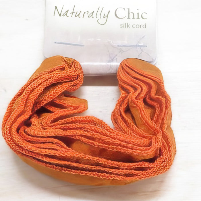 Wickelarmband Seide Orange ca.1.8m x 1.5cm