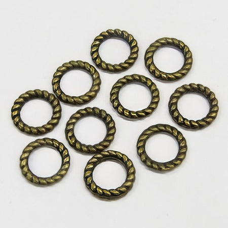 Ringli Twist zu Verbinder 9mm bronze 10 Stk.
