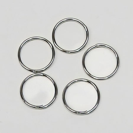 Ringli offen Edelstahl 12x1mm 10 Stück