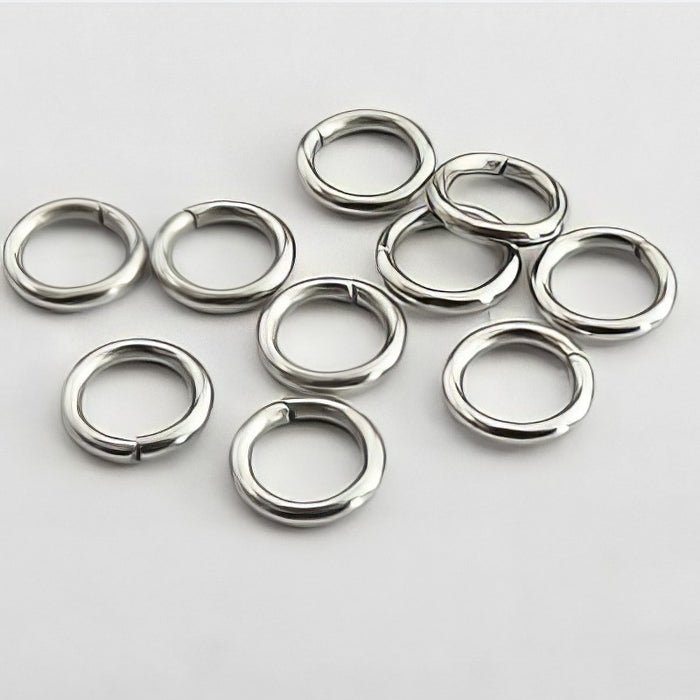 xl Ringli offen Edelstahl 8x1.5mm 100 Stück