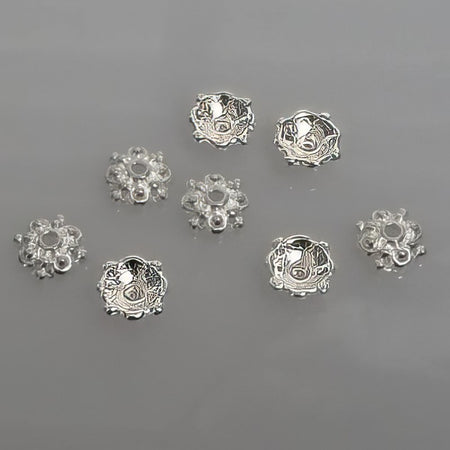 Perlenkappe Flit hellsilber 8.5mm 10 Stk.