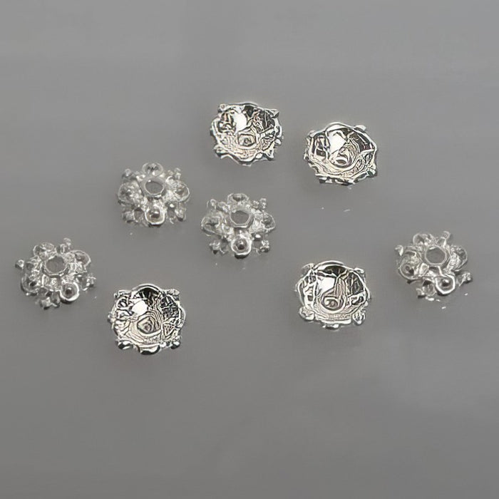 Perlenkappe Flit hellsilber 8.5mm 10 Stk.