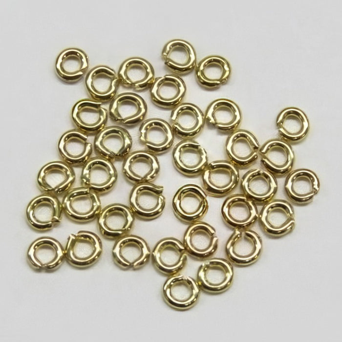 Ringli offen goldfarben 3mm 100Stück