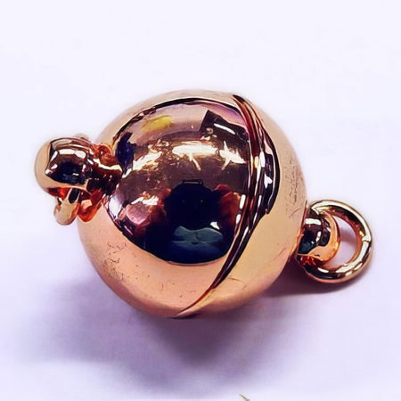 Magnetverschluss 10x15mm rund rosegoldf. 1 Stk.