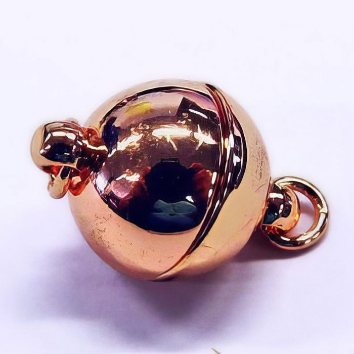 Magnetverschluss 10x15mm rund rosegoldf. 1 Stk.