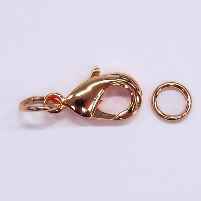 Karabiner 12mm rosegoldfarben 10Stk.