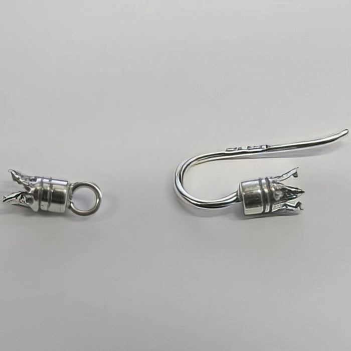 Haken Verschluss Krone 925 Silver 1 Stück