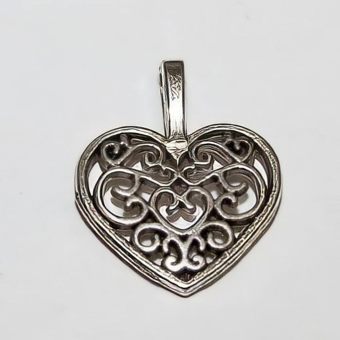Anhänger Herz Shila silberf. 18x14mm 10 Stück