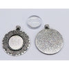 Anhänger Cabochon Herz mit 18mm Glas 1 Stück