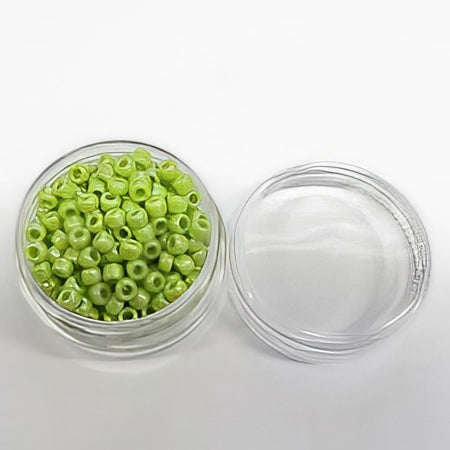 Rocaille 4mm limegrün Pearl 16gr.Japan
