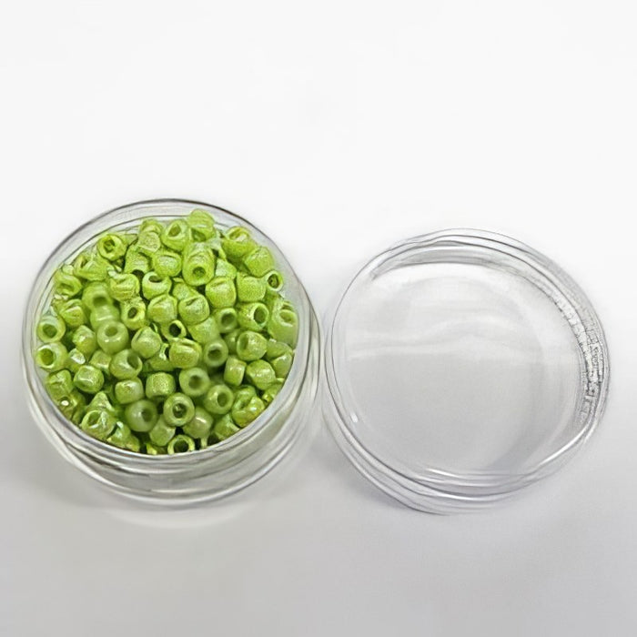 Rocaille 4mm limegrün Pearl 16gr.Japan